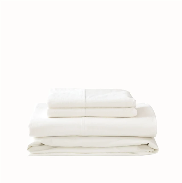 Alt view image 7 of 7 - 6Pcs Off White Solid Queen Bedding Set 100% Washed Cotton
17" Deep Pocket Fitted Sheet,Flat Sheet,4 Pillowcases,Snug Fit,Durable Stitching,Breathable Fabric,No Insert