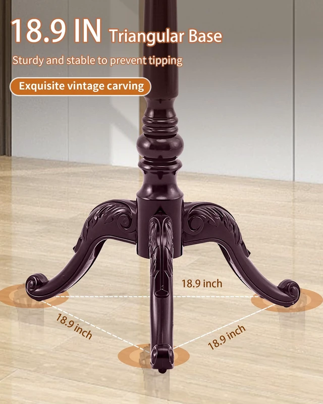 Alt view image 4 of 7 - Coat Rack Vintage Solid Wood Coat Rack Freestanding with 14 Hooks
Classic Wooden Coat Rack Stand,Heavy Duty Coat Hanger Stand with Triangle Base,Clothes Hall Tree for Office,Entryway,Corner