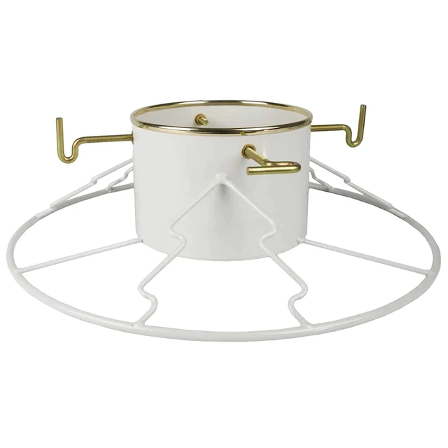 Main image of Christmas Tree Stand for 6-11' Trees, White
Easy to Use Christmas Tree Stand for Live Trees, Anti-Rust Powder-Coated Steel, Durable and Sturdy, Large Water Capacity