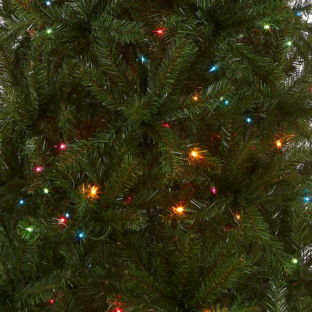 Alt view image 2 of 5 - 6ft Pre-Lit Aspen Spruce Artificial Christmas Tree
300 Multicolor Lights, 697 Tips, Includes Stand, Green