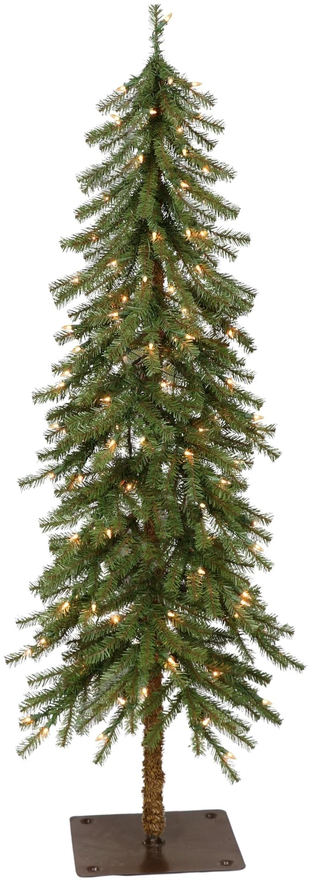 Main image of International 5ft Pre-Lit Alpine Artificial Christmas Tree with 150 Clear Lights, 391 Realistic Dense Branch Tips, Easy Setup Artificial Trees with Sturdy Metal Stand