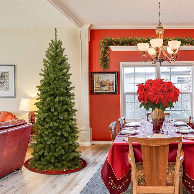 Alt view image 2 of 5 - 6.5ft Unlit North Valley Spruce Slim Christmas Tree