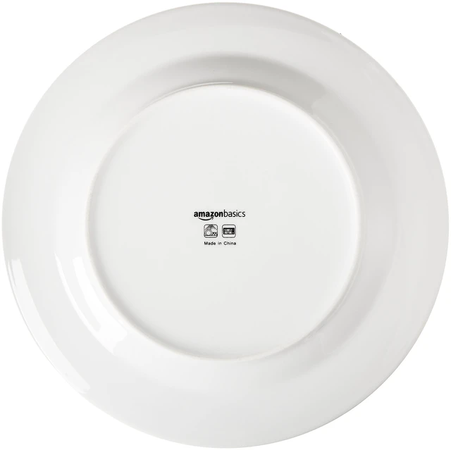 Alt view image 4 of 6 - 16-Piece Porcelain Dinnerware Set, Microwave and Dishwasher Safe, Service for 4, Plates, Bowls and Mugs, White