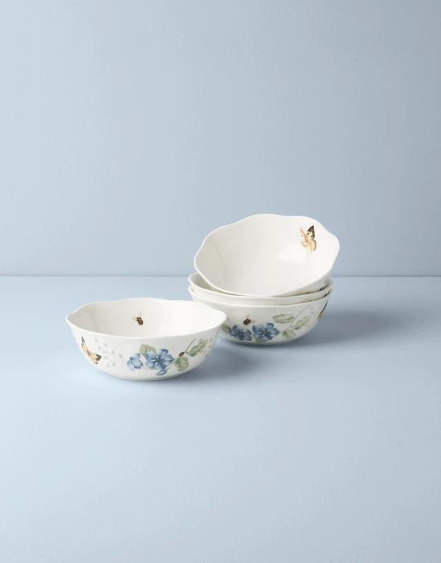Alt view image 5 of 7 - Butterfly Meadow 4-Piece All-Purpose Bowls, Salad Bowl Set for 4
dishwasher safe | versatile for cereal, soup, or salad | 20oz capacity, 6.25 inch diameter | multi-purpose bowl