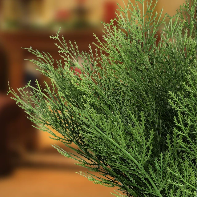 Alt view image 6 of 7 - 40 Pcs Artificial Cedar Picks ,Christmas Greenery Pine Stems
Faux Cedar Branches, Fake Cypress Stems, Plastic Pine Greenery, Christmas Picks and Spray s for Wreath Supplies Home Decor