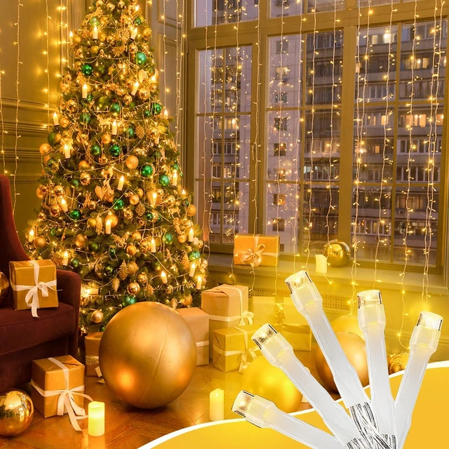 Alt view image 4 of 7 - Outside LEDs Warm White LED String Lights 70FT Transparent Wire, Waterproof & Connectable Christmas Tree Lights for Indoor Outdoor Holiday Décor