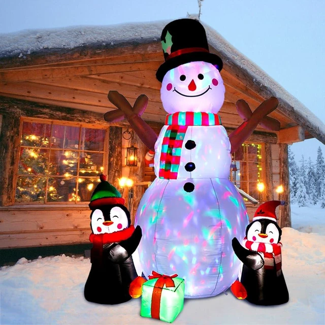Alt view image 5 of 7 - Christmas Inflatables Outdoor Christmas Decorations for Yard 6FT Snowman