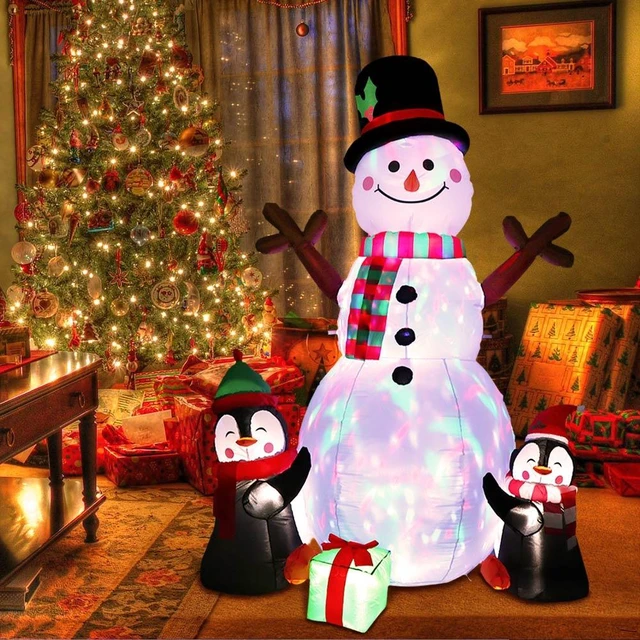 Alt view image 6 of 7 - Christmas Inflatables Outdoor Christmas Decorations for Yard 6FT Snowman