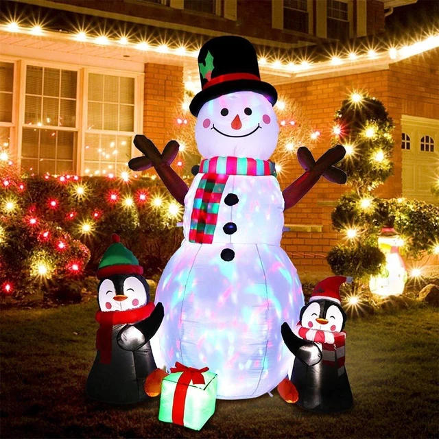 Alt view image 7 of 7 - Christmas Inflatables Outdoor Christmas Decorations for Yard 6FT Snowman