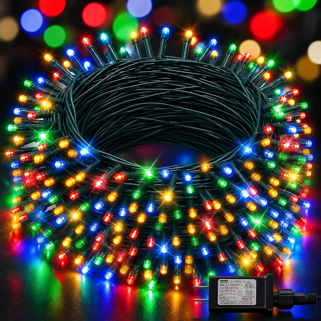 Main image of 66FT 200 LED Christmas String Lights Outdoor with 8 Modes
Multi-Colored Christmas Lights Plug in Connectable, Waterproof Christmas Decorations for Xmas Indoor Party Home Tree Decor