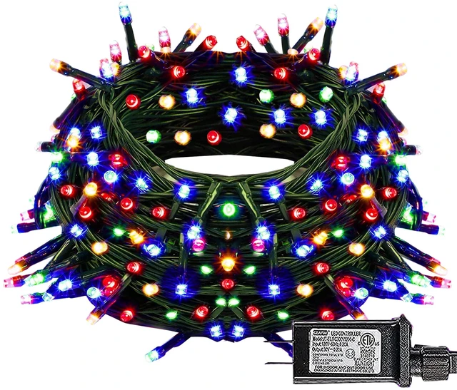 Main image of Christmas String Lights, 100 LED 33 FT Connectable Fairy Lights with 8 Modes, Waterproof Christmas Decorations for Indoor Outdoor Holiday Party Home Tree Decor (Multi-Colored)