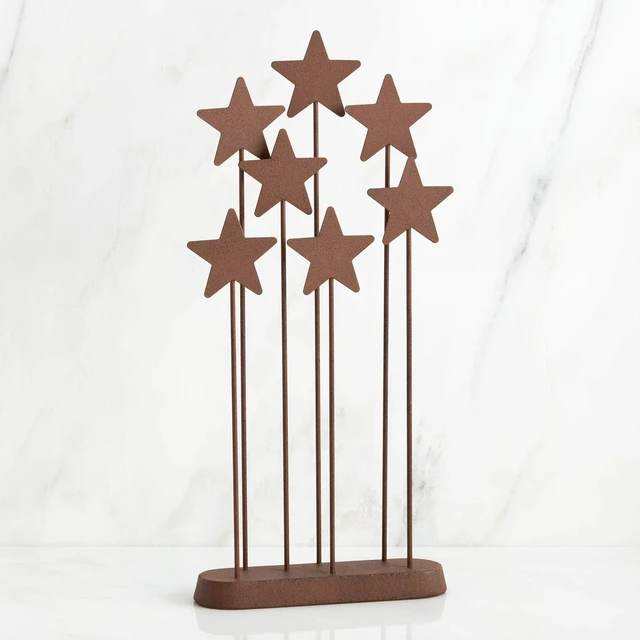 Alt view image 2 of 5 - Metal Star Backdrop, Hand-Painted Nativity Accessory
Build a foundation for your nativity tradition