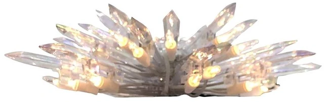 Alt view image 2 of 4 - 30-Light Plastic Crystal Snowflake Treetop