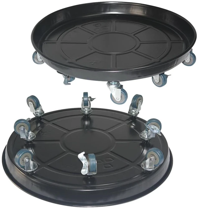 Alt view image 7 of 7 - 20" Heavy Duty Plant Dolly with Wheels, 380lbs Metal Rolling Plant Stand with Casters, Round Wheeled Planter Caddy Roller Base Carry Potted Tree Flower Pot for Indoor Outdoor Garden, 1 Pack, Black