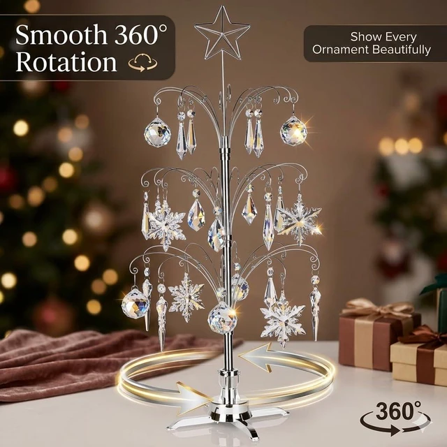 Alt view image 4 of 7 - 47" Rotating Ornament Display Tree Alternative Christmas Tree