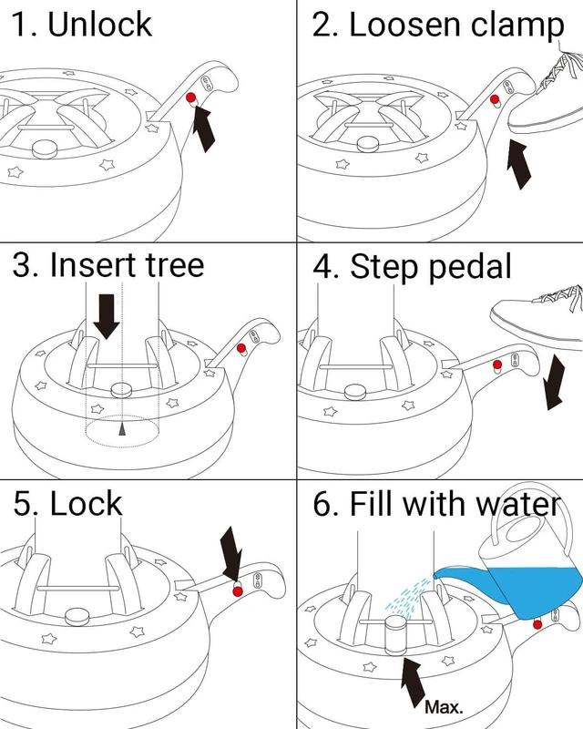 Alt view image 7 of 7 - Christmas Tree Stand with Water Reservoir, for 9ft Tree (5.5" Trunk)