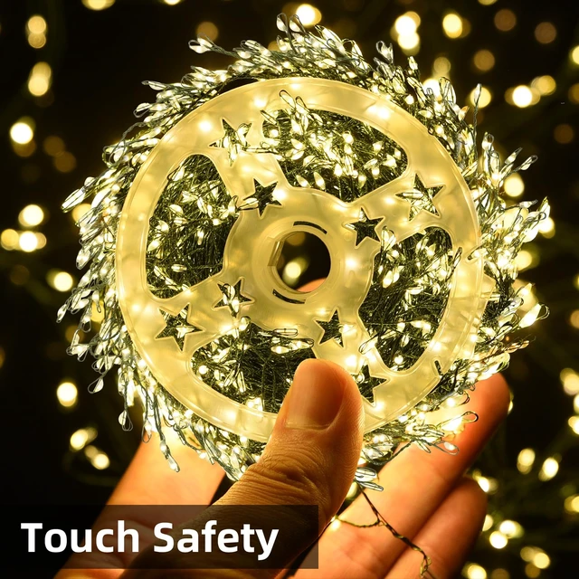 Alt view image 5 of 7 - 1000 Led Christmas Fairy Lights Plug in 74Ft with Timer & Remote