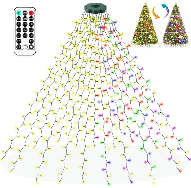 Main image of Christmas Tree String Lights, 400 LEDs 6.6FT x 16 Strands 11 Modes