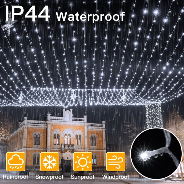Alt view image 5 of 7 - 262FT 800LED White Christmas Lights Outdoor Indoor Plug in
8 Modes Fairy Light with Remote Waterproof Timers Dimmable LED String Lights for Bedroom Classroom Christmas Tree Decoration
