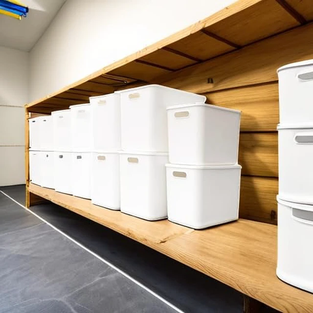 Alt view image 5 of 7 - Plastic Storage Baskets Bins Boxes With Lids,Organizing Container White Storage Organizer Bins For Shelves Drawers Desktop Playroom Classroom Office,6-Pack(4XL+2L)