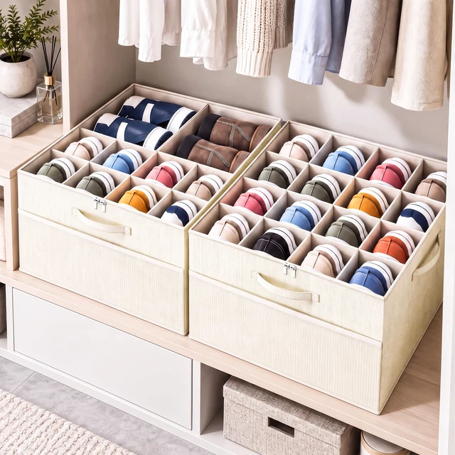 Alt view image 4 of 6 - Shoe Organizer for Closet, Foldable Shoe Storage with Adjustable Dividers