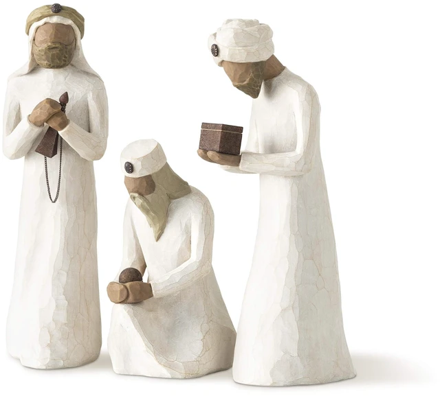 Main image of The Three Wisemen, Set of 3 Sculpted Hand-Painted Nativity Figures