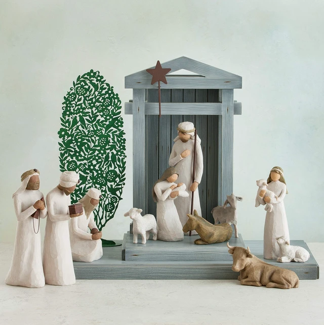 Alt view image 4 of 5 - The Three Wisemen, Set of 3 Sculpted Hand-Painted Nativity Figures