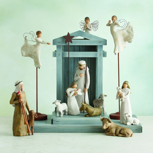 Alt view image 5 of 6 - Ox and Goat, Set of 2 Sculpted Hand-Painted Nativity Animals