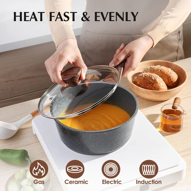 Alt view image 4 of 7 - Nonstick Cookware Set 13 Pcs, Non Stick Pots and Pans Set