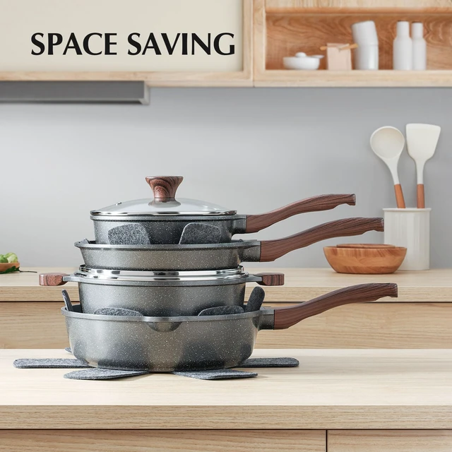 Alt view image 6 of 7 - Nonstick Cookware Set 13 Pcs, Non Stick Pots and Pans Set