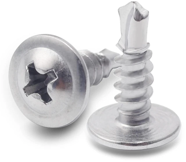 Main image of 410 Stainless Steel #8 x 1/2" Self Tapping Screws for Metal/Wood -250PCS | Drills Sheet Metal, Wood & Plastic Easily, Phillips Modified Truss Head Prevents Stripping & Ensures Stable Clamping