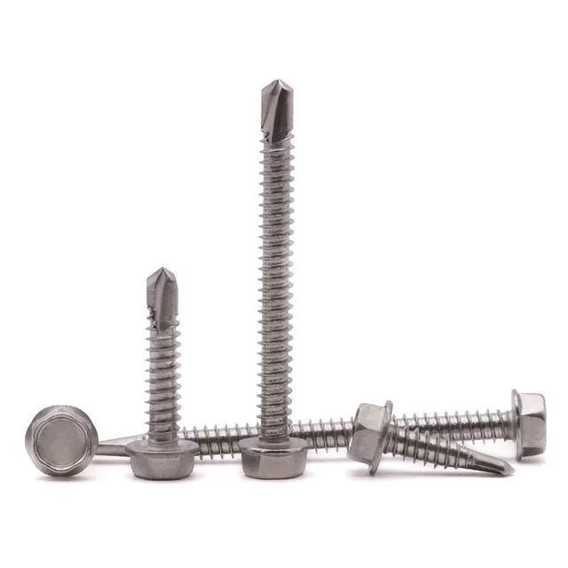 Alt view image 7 of 7 - #10 x 2-1/2" (50 Pack) Hex Washer Head Self Drilling Screws (1/2" to 3" Available), 410 Stainless Steel Self Tapping Sheet Metal Screws, No Pre-drilled Needs
