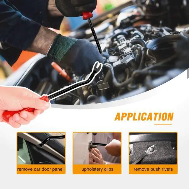 Alt view image 3 of 7 - GRC-30 120PCS Car Retainer 6.3mm 8mm 9mm 10mm Expansion Screws Replacement Kit Bumper Push Rivet Clips, 1PC Fastener Remover