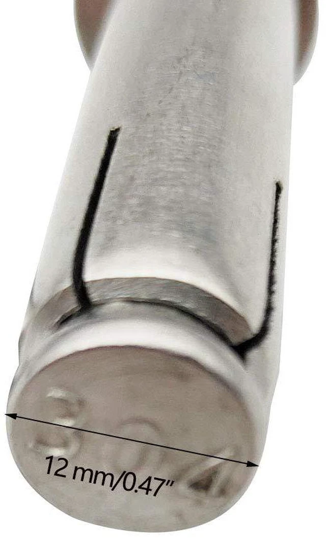 Alt view image 5 of 7 - Expansion Bolts, 304 Stainless Steel External Hex Nut Expansion Screw Bolts Sleeve Anchor M8x60mm 8Pcs