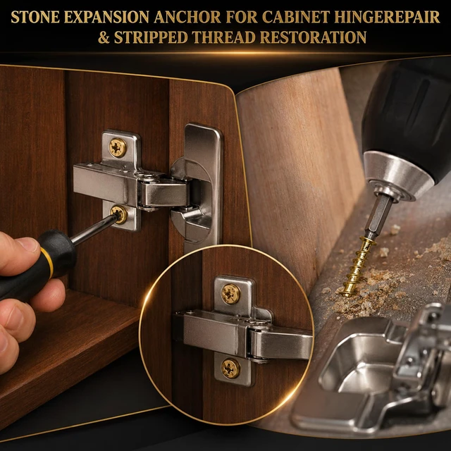 Alt view image 5 of 7 - 30PCS 6×14mm Short Expansion Screw Set | Thread Repair Screws for Cabinet Door Hinge Repair & Stripped Thread Restoration