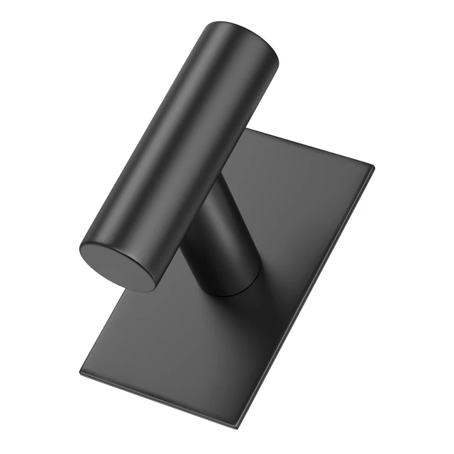 Alt view image 6 of 7 - Wall Towel Hooks, Heavy Duty Sticky Holder Waterproof Towel Hooks for Hanging Coat, Clothes, Closet Hook Wall Mount for Kitchen (Black, 4 Pack)