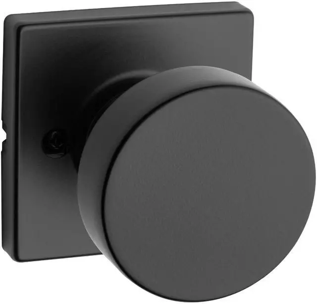Main image of Pismo Knob with Square Rose Iron Black Finish (Inactive)