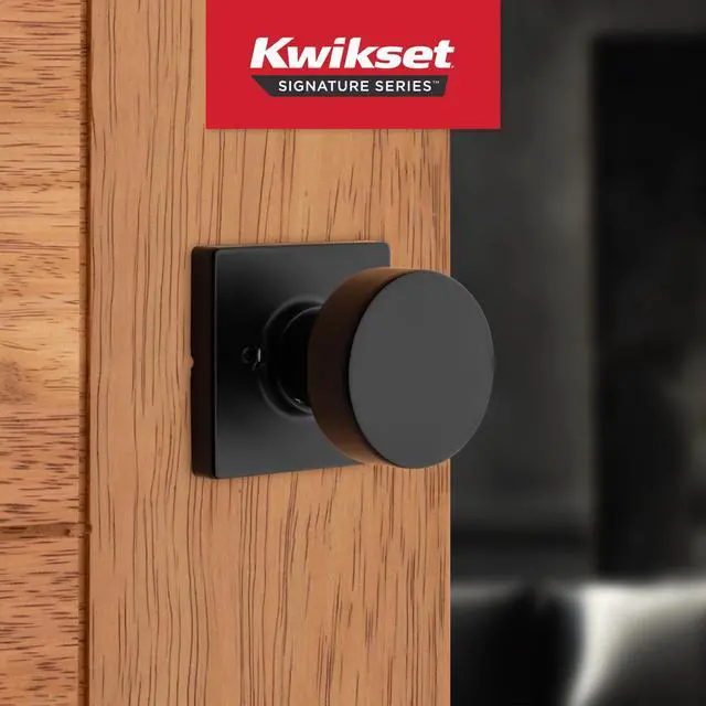 Alt view image 2 of 7 - Pismo Knob with Square Rose Iron Black Finish (Inactive)