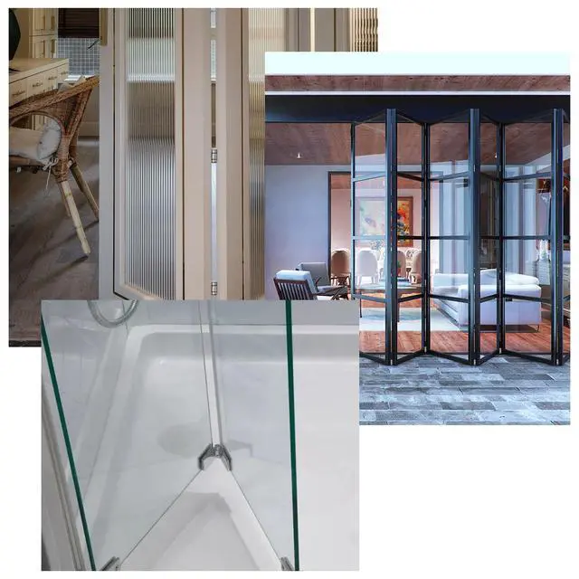 Alt view image 6 of 7 - 2Pcs 3 inch Silver Folding Butt Hinges Stainless Steel Furniture Door Window Hinges, Small Hinges for Crafts, Frameless Glass Window Hinge 6 Hole Hinge