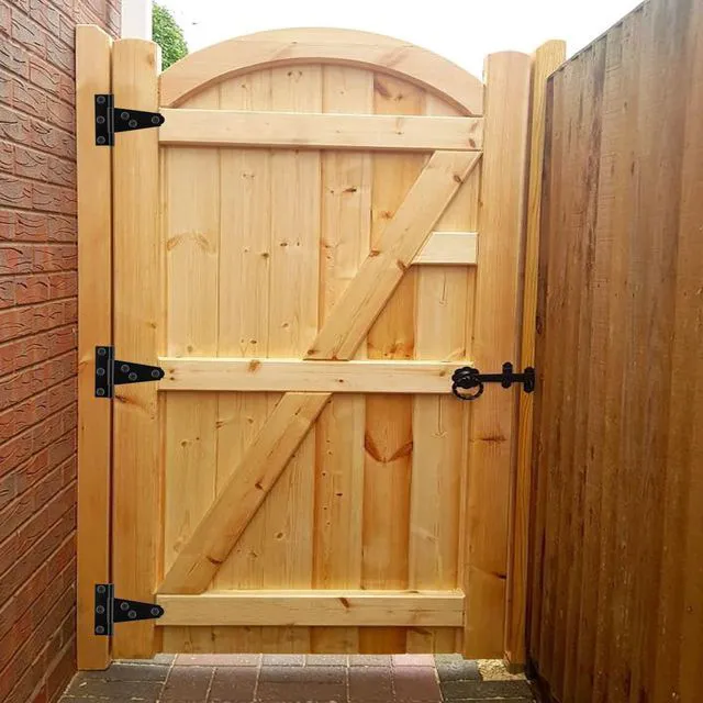 Alt view image 7 of 7 - 6Pack 2 Inch Black T-Strap Shed Hinge | Barn Door Hinges, Heavy Duty Gate Strap Hinge, T Hinges for Barn Door, Shed or Wooden Fences