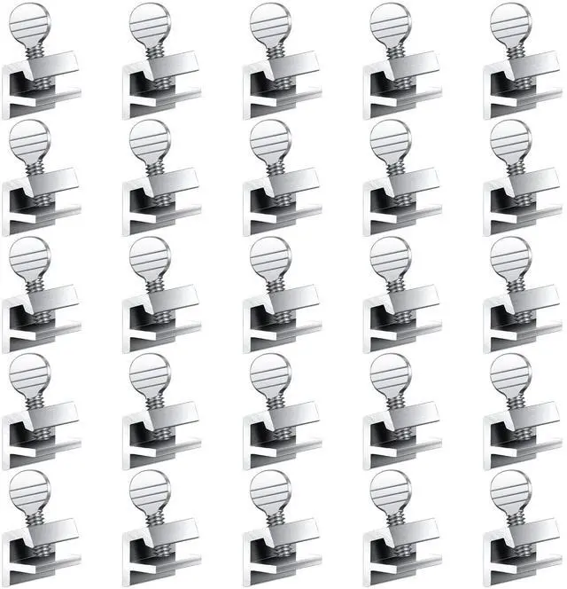 Main image of 25 Sets Sliding Window Locks Security Safety Locks with Key | Aluminum Metal Adjustable up and Down Window Sliding Stopper Proof Easy to Install Without Drilling for Home Door Patio Guard
