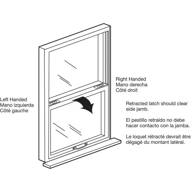 Alt view image 3 of 3 - F 2671 2-9/16 In. White Vinyl Window Tilt Latch (Single Pack)