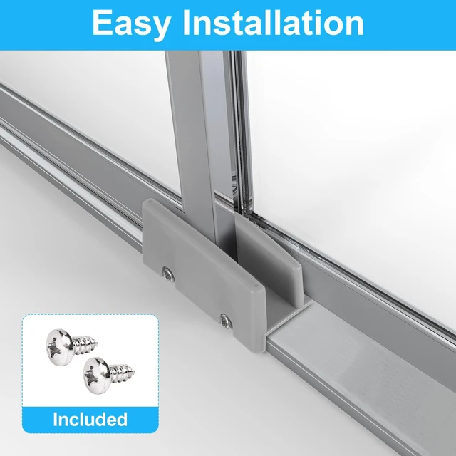 Alt view image 3 of 7 - M6192 Sliding Shower Door Bottom Track, 1/2-inch Groove, for 7/16-inch Thick Sliding Shower Doors (Gray, 2-Piece Set)