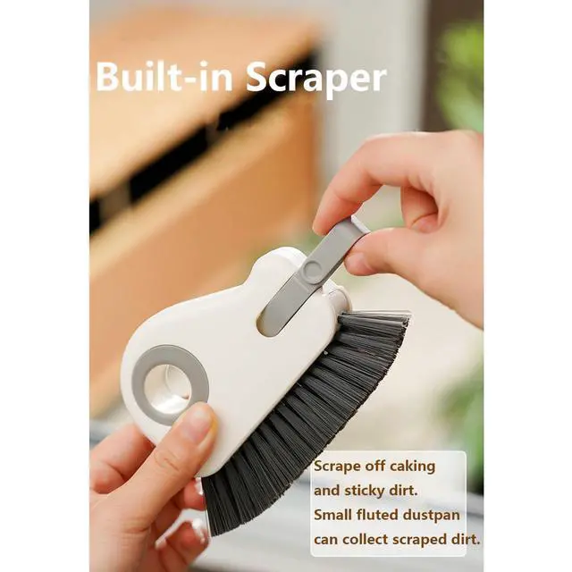Alt view image 3 of 7 - Groove Cleaning Brush Window Track Cleaning Tools | 2 In 1 Grout Cleaner Tool Grip Brush Hard Bristle Crevice Cleaning Brush For Sliding Door Track, Window Sill, Window Seal