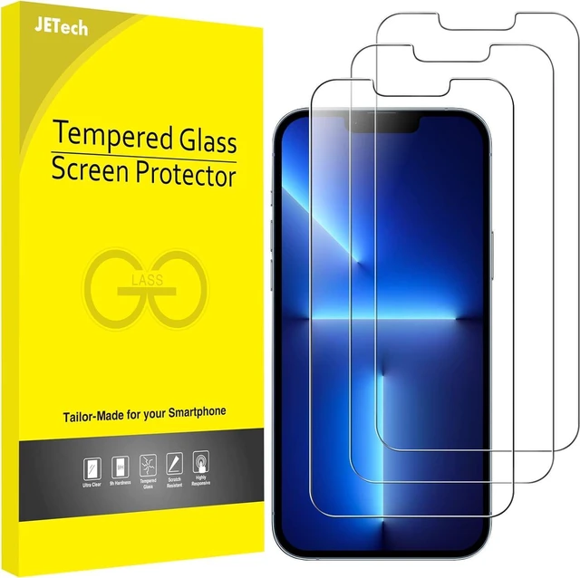 Main image of Screen Protector for iPhone 13/13 Pro, 3-Pack | HD Clear, Face ID Compatible, Anti-Scratch Glass