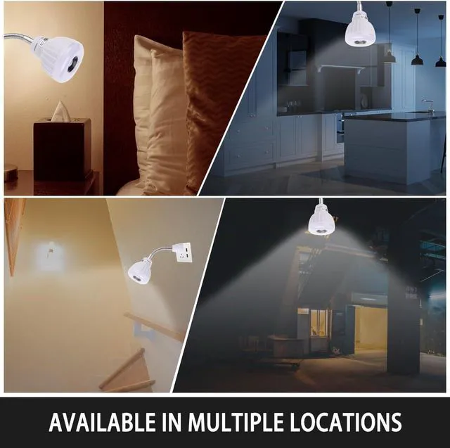 Alt view image 3 of 7 - Plug in Motion Sensor Light, Dusk to Dawn Night Light AC Outlet Plug-in Wall Stair Lamp Indoor Smart Motion Activated LED Sensor Light (5, Watts)