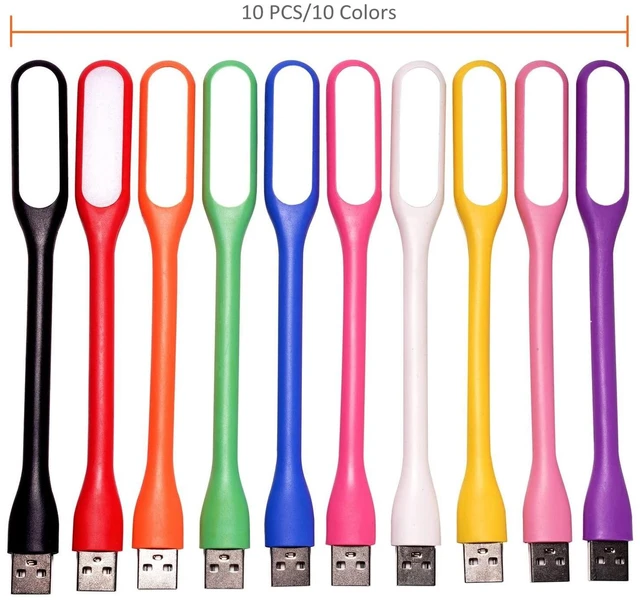 Alt view image 2 of 7 - Mini USB Light for Keyboard, Flexible USB Laptop Light, Adjustable USB Lamp for Notebook Computer(Gooseneck Structure, LED Lighting Source, 10-Pack)
