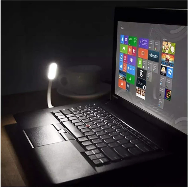 Alt view image 3 of 7 - Mini USB Light for Keyboard, Flexible USB Laptop Light, Adjustable USB Lamp for Notebook Computer(Gooseneck Structure, LED Lighting Source, 10-Pack)