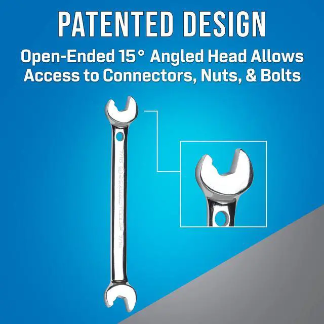 Alt view image 2 of 5 - ASW-716, Double Ended Speed Wrench, Angled Head, 7/16"