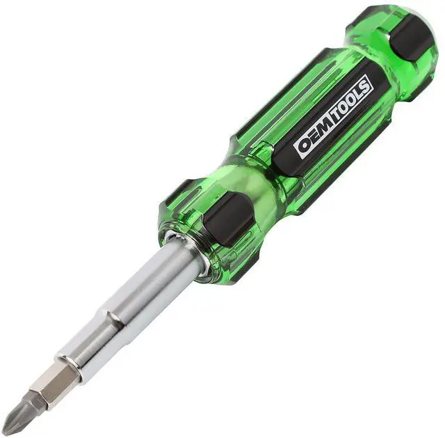 Main image of 22588 13-in-1 Multi Screwdriver and Nut Driver, Schrader Valve Tool, Impact-Resistant Multi Bit Screw Driver, Versatile Multitool Screwdriver